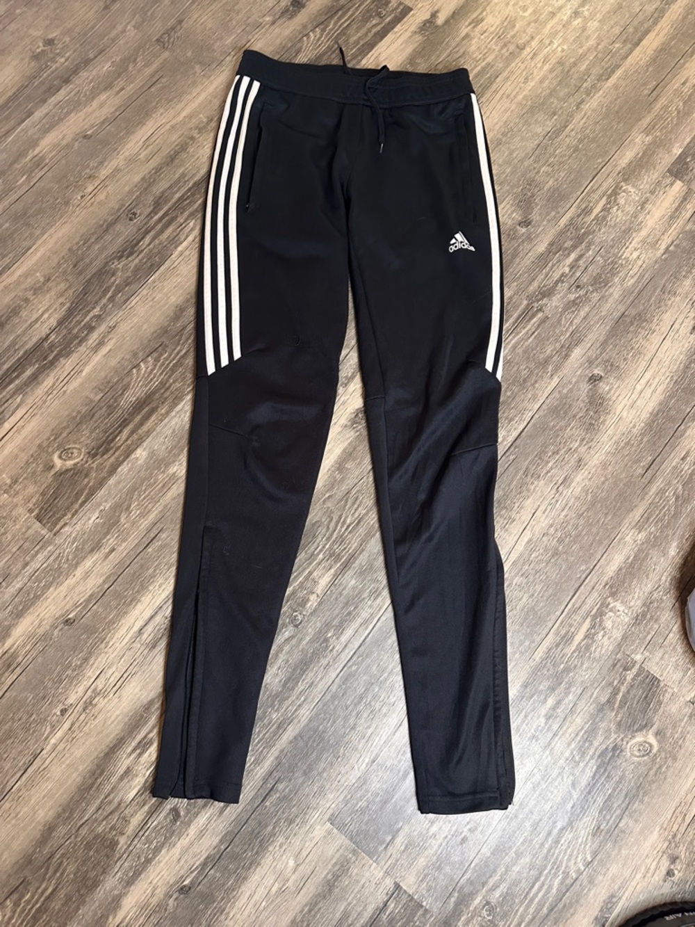 adidas Black Joggers with White‎ 3-Stripes